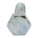 Sechskantschraube mit Schaft DIN 931 8.8 Stahl galv. verzinkt M 10 x 60 - 100 St&uuml;ck