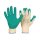 LATEX GRIP Grobstrick-Handschuhe aus Baumwolle/Polyester - gelb/gr&uuml;n - Gr&ouml;&szlig;e 8 bis 11
