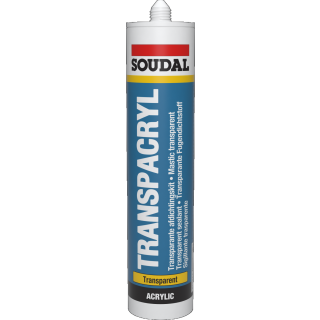 SOUDAL TRANSPACRYL Acryl &uuml;berstreichbarer Fugendichtstoff 310ml Kartusche transparent