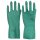 PebbleGrip Chemikalien-Handschuhe - Nitril - 33cm lang - PSA CAT III - gr&uuml;n - Gr&ouml;&szlig;e 7 - 11