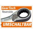 Projahn GearTech Ratschenschl&uuml;ssel-Set metrisch umschaltbar 14-teilig 6 - 19 mm