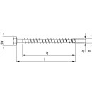 MULTI-MONTI-plus S Schwerlastanker Stahl verzinkt Sechskantkopf SW24 - 16 x 80 mm - 25 St&uuml;ck