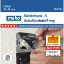 mako Steckdosen- und Schalterabdeckung selbstklebend...