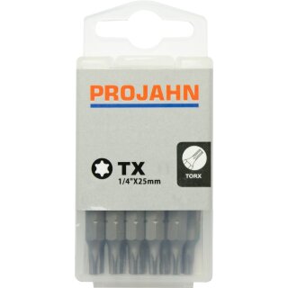 Projahn Bits 6,3 (1/4&quot;) f&uuml;r Innen-TX-Schrauben 10er Pack