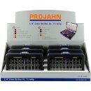 Projahn Display 6x COLOR Bit-Box XL 6,3 (1/4&quot;) mit...