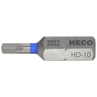 HECO-Drive Bit 25mm magnetisch f&uuml;r Schrauben mit Standard TX und HD-10 Antrieb - 1 St&uuml;ck