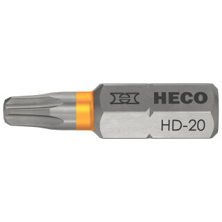 HECO-Drive Bit 25mm mit GripFit-Technologie f&uuml;r einh&auml;ndiges Arbeiten HD-20 - 10 St&uuml;ck