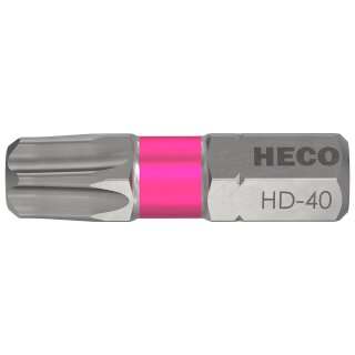 HECO-Drive Bit 25mm mit GripFit-Technologie f&uuml;r einh&auml;ndiges Arbeiten HD-40 - 1 St&uuml;ck