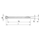 HECO-TOPIX-plus Dielenschraube Stahl verzinkt Linsensenkkopf TX variables Vollgewinde