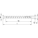 HECO-TOPIX-plus Holzschraube Stahl verzinkt kleiner Senkkopf PZ variables Vollgewinde 3x12 - 200 St&uuml;ck