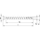 HECO-TOPIX-plus Holzschraube Stahl verzinkt kleiner Senkkopf PZ variables Vollgewinde 3x16 - 200 St&uuml;ck