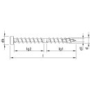 HECO-TOPIX-plus CombiConnect Holzbauschraube Stahl verzinkt Zylinderkopf TX CC-Gewinde