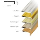 quickFIX Treppen- und Winkelprofil zum Kleben 100 x 2,5 x 0,8 cm aus eloxiertem Aluminium