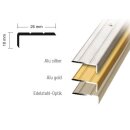 mako Treppen- und Winkelprofil zum Schrauben 100 x 2,5 x 1 cm aus eloxiertem Aluminium