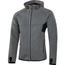 albatros KOLARI modische atmungsaktive Sweatshirt-Jacke grau/schwarz