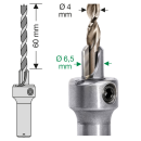 SPAX Step Drill Terrassendielenbohrer 4mm mit Senker...