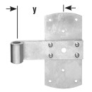 Kreuzband schwer Rolle 16 mm Torbeschlag Fensterbeschlag...