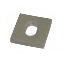Vierkant-Unterlegscheibe 40 x 40 x 8 mm mit Lochung 13 x...