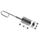 Bolzenstangenriegel T&uuml;rriegel Torriegel mit Schlaufe...