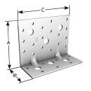 Winkelverbinder Montagewinkel universal mit Steg...
