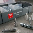 TOX L-Boxx Mini Indoor Sortiment Hohlraumd&uuml;bel Acrobat Gipskartond&uuml;bel Spiral - 120-teilig