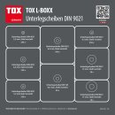 TOX Scheibensortiment L-Boxx Unterlegscheiben verzinkt DIN 9021 1190-teilig