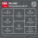 TOX Mutternsortiment L-Boxx Sechskantmutter verzinkt DIN 934 1960-teilig