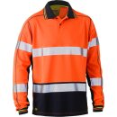 Bisley Warnschutz-Langarmshirt HI VIS LONG SLEEVE POLO...