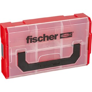 fischer FIXtainer Sortimentsbox leer Kunststoff mit herausnehmbaren Trennw&auml;nden