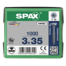 SPAX Universalschraube WIROX Teilgewinde Senkkopf T-STAR plus 4CUT-Spitze 3 x 35mm - 1000 St&uuml;ck