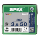 SPAX Universalschraube WIROX Teilgewinde Senkkopf T-STAR plus 4CUT-Spitze 3,5 x 50mm - 500 St&uuml;ck