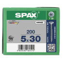 SPAX Universalschraube WIROX Teilgewinde Senkkopf T-STAR plus 4CUT-Spitze 5 x 30mm - 200 St&uuml;ck