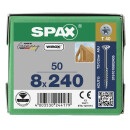 SPAX Holzbauschraube WIROX Teilgewinde Senkkopf T-STAR plus 4CUT-Spitze 8 x 240mm - 50 St&uuml;ck