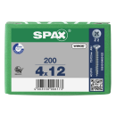 SPAX Universalschraube WIROX Vollgewinde Senkkopf Kreuzschlitz CUT4-Spitze 4 x 12mm - 200 St&uuml;ck