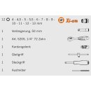 Projahn Xi-on Steckschl&uuml;ssel-Koffer metrisch 6,3...