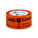 Signal-Packband Paketband leuchtorange mit Aufdruck...